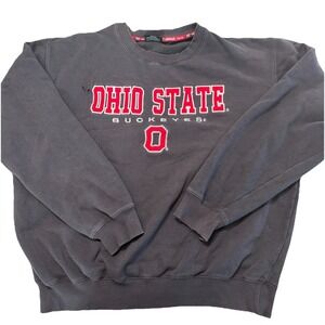 Ohio State Buckeyes Crewneck Colosseum Sweatshirt Mens XXL Gray NCAA Logo